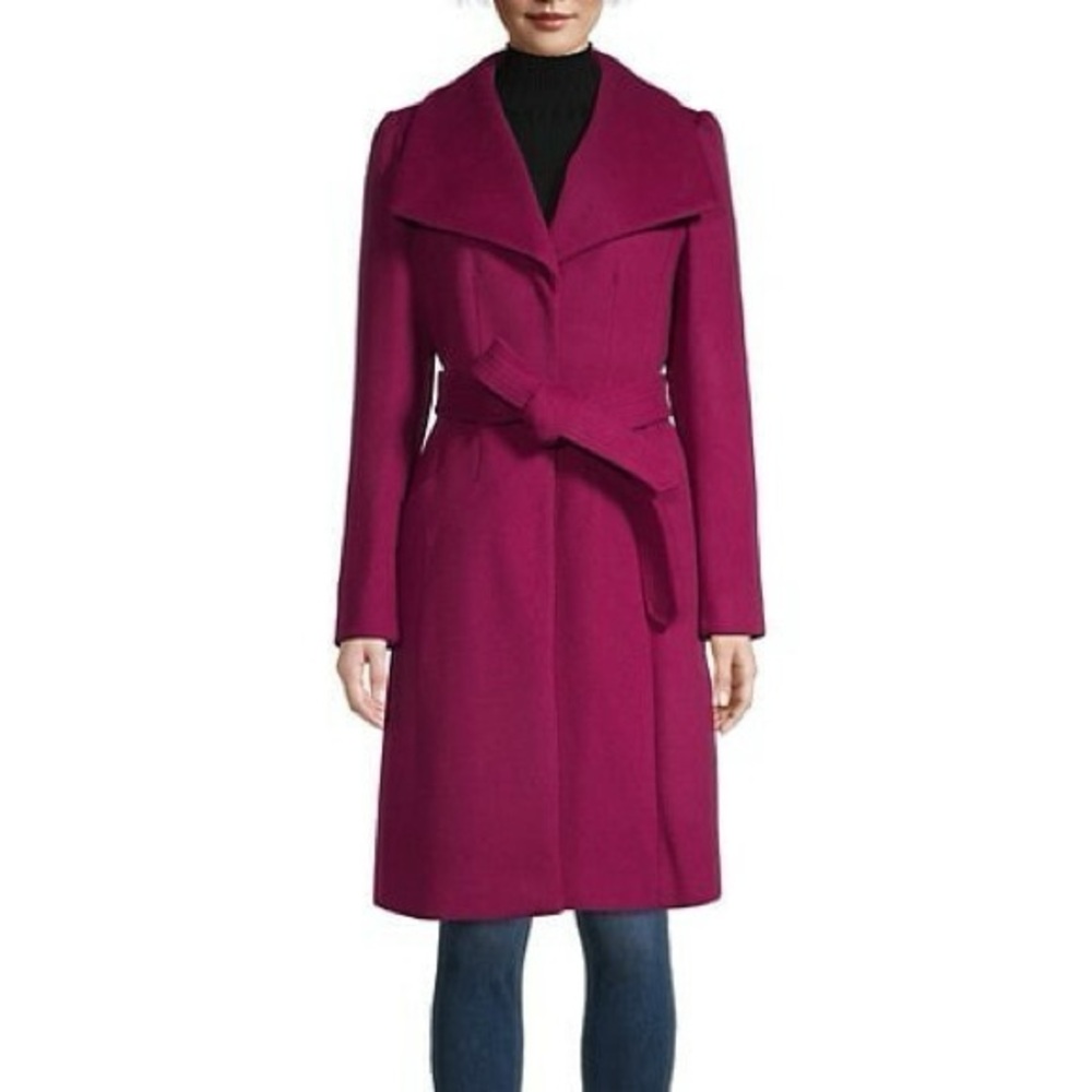 Karl Lagerfeld Paris Women's Single-Breasted Belted Coat
